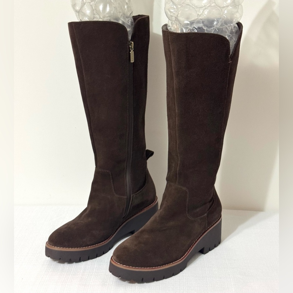 Blondo Deon Waterproof Dark Brown Suede Boots, 9